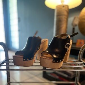 Sam Edelman Leather Platform Sandals